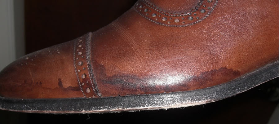 how to get water stains out of leather dress shoes Water damaged uppers #167