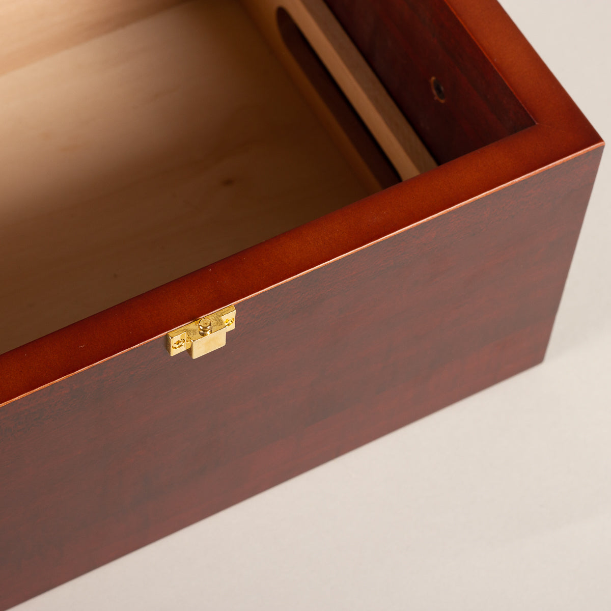 Shoe care box walnut