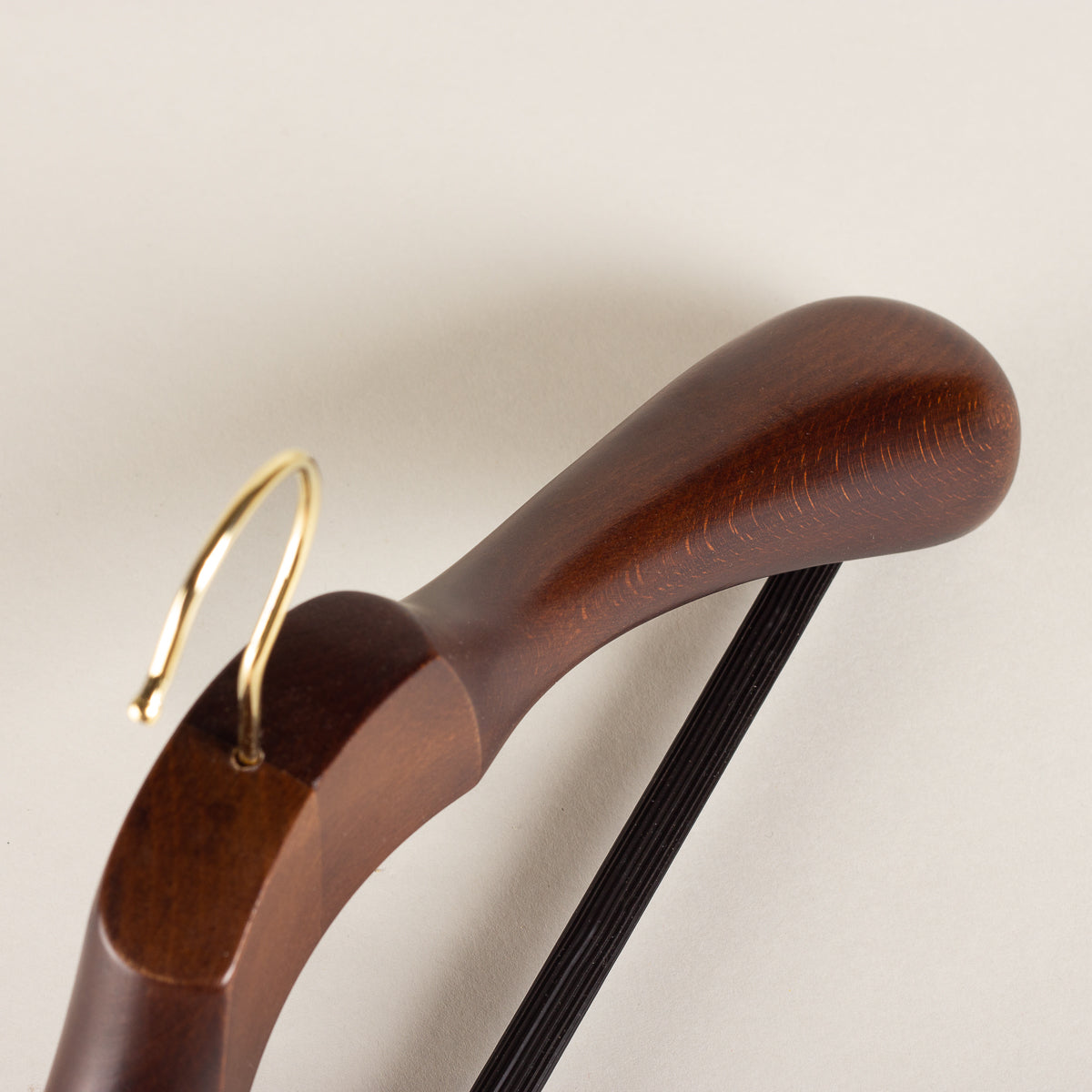 Suit and jacket hanger deluxe beechwood brown varnish