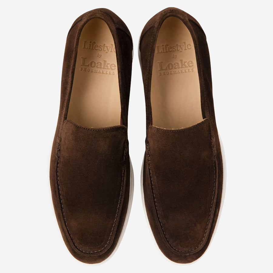 Loake Tuscany loafer - chocolate brown suede