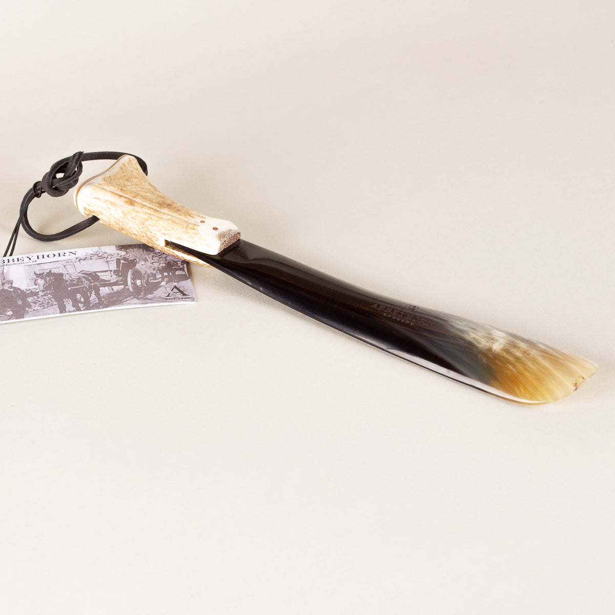 Abbeyhorn Schuhlöffel stag handle - 305mm (1")