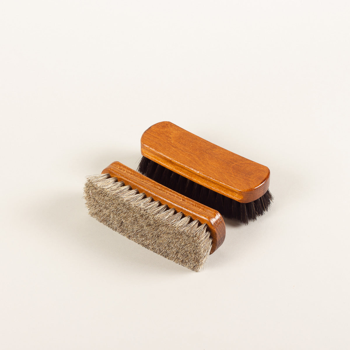 The Shoe Care Shop Set of 2 polishing brushes - 100% horsehair