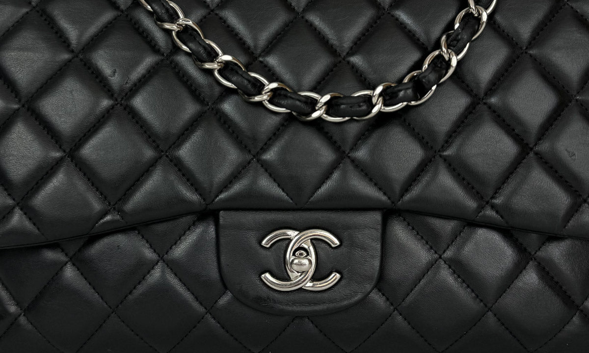 Chanel lambskin leather handbag
