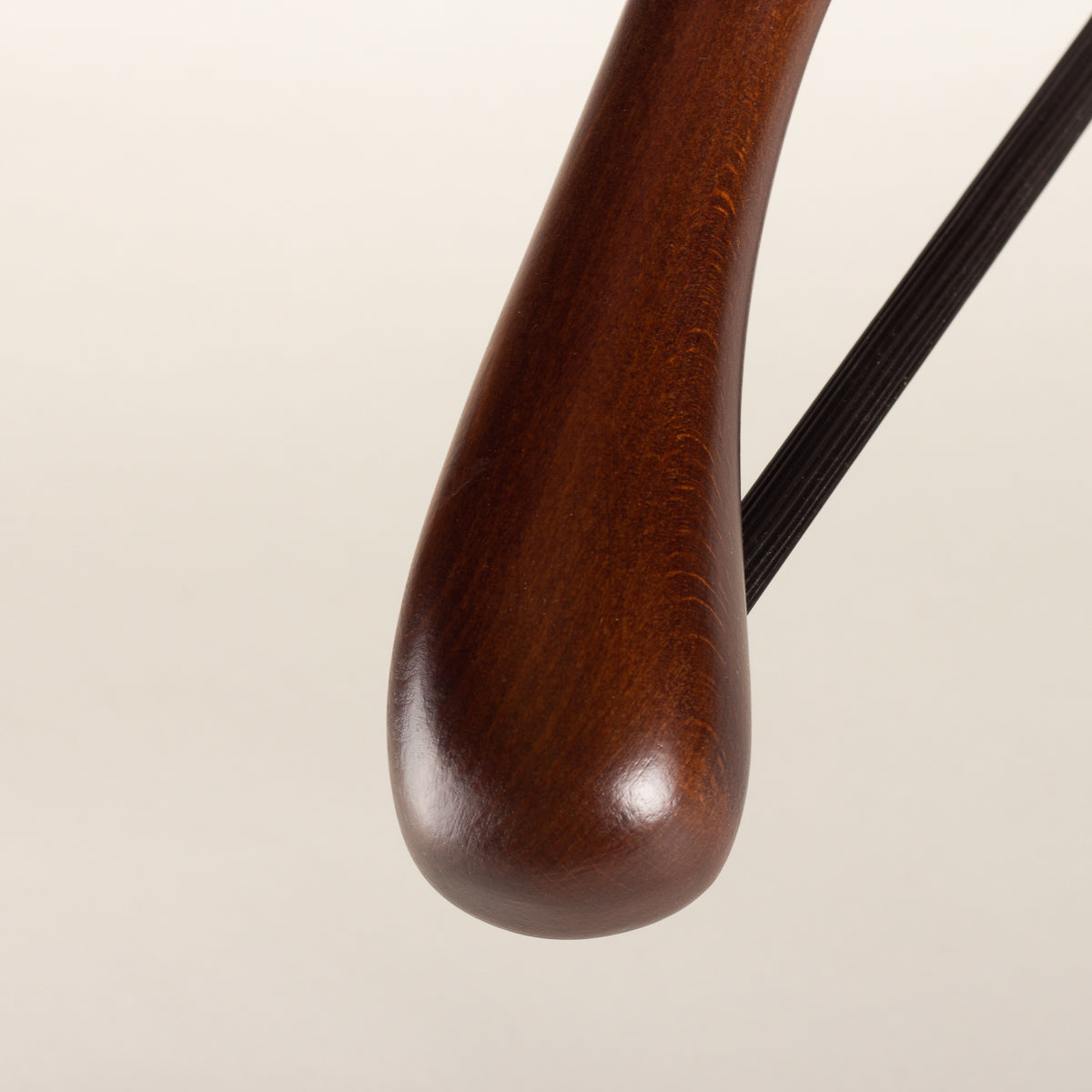 Suit and jacket hanger deluxe beechwood brown varnish