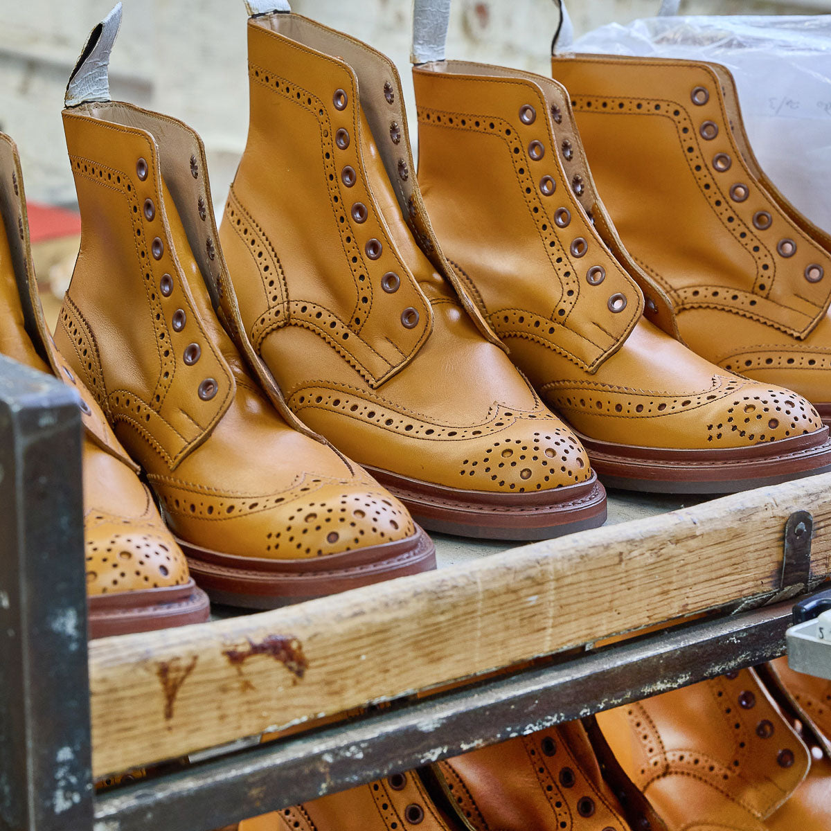 Tricker's BOURTON UK7½ Tricker's Bourton Resoled with a Lightweight Vibram 9108 Genepy