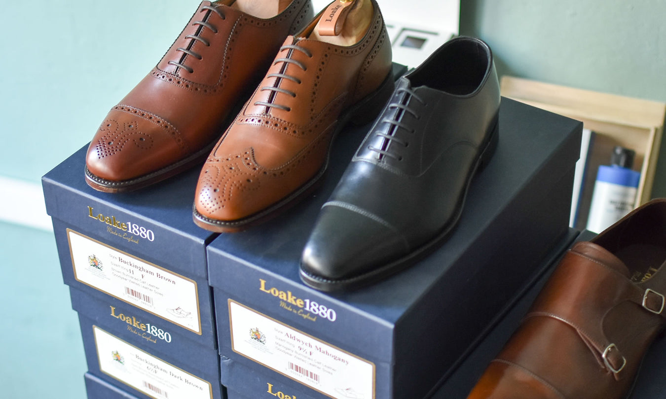 New leather shoes by Loake
