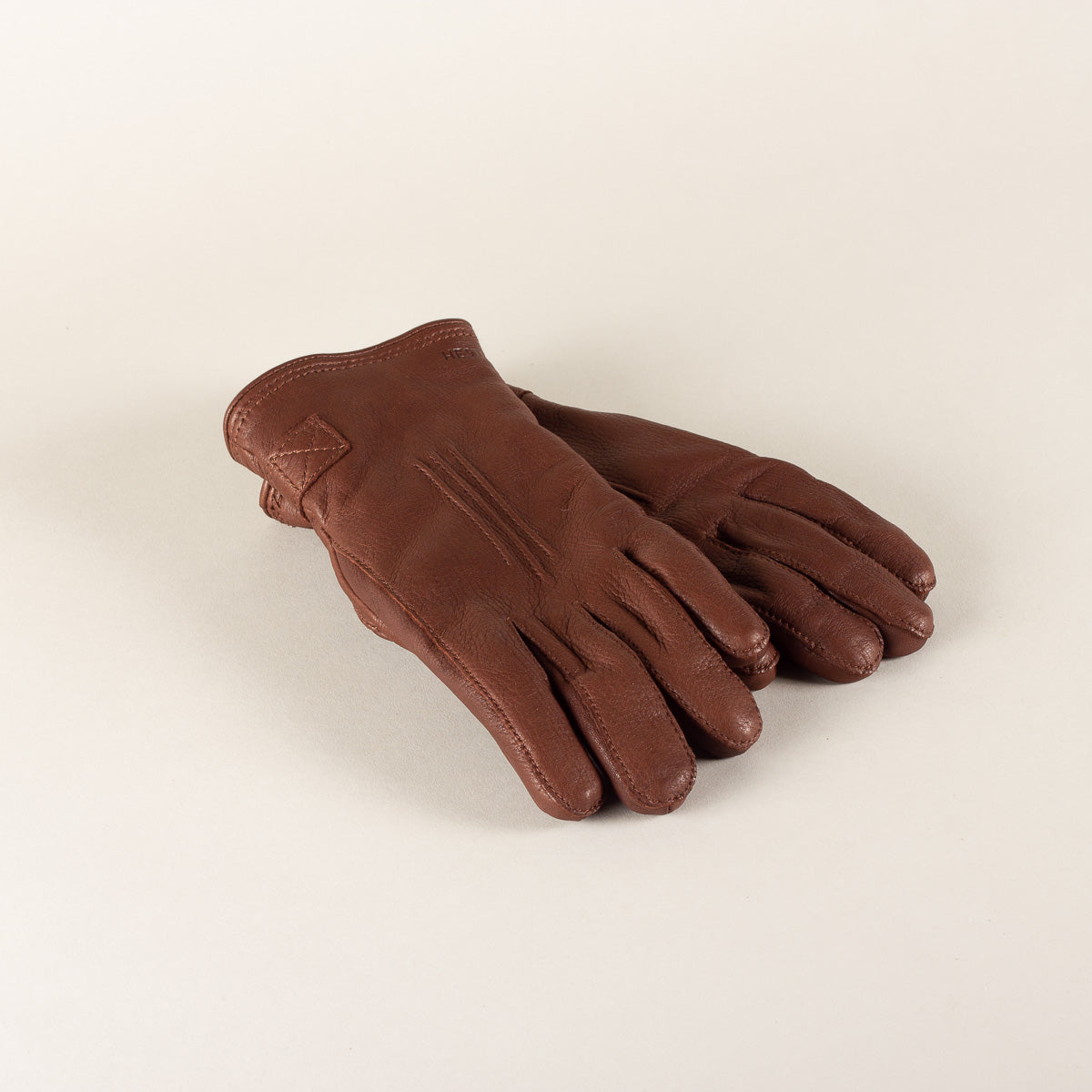 HESTRA Deerskin Lambskin leather gloves - chocolate