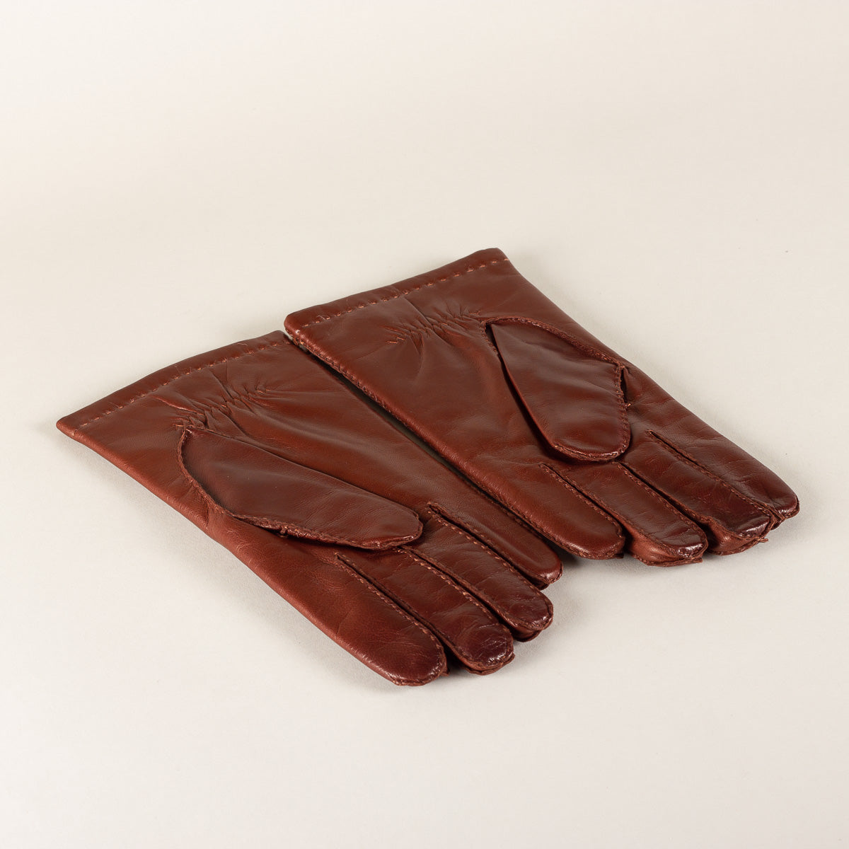HESTRA Edward leather gloves - chestnut