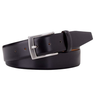 Profuomo Leather belt - black fine